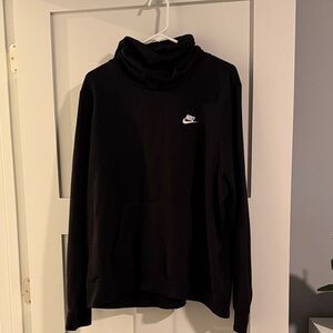 Nike Black Pullover funnel neck hoodie with Logo